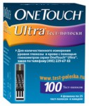 Тест-полоски, OneTouch (УанТач) №100 ультра